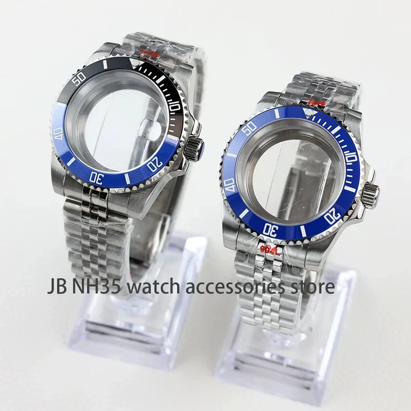 

40mm 316LStainless Steel Case and Bracelet,Ceramic Bezel, and Sapphire Crystal; Compatible with GMT,SUB, NH35/NH36 Movements.