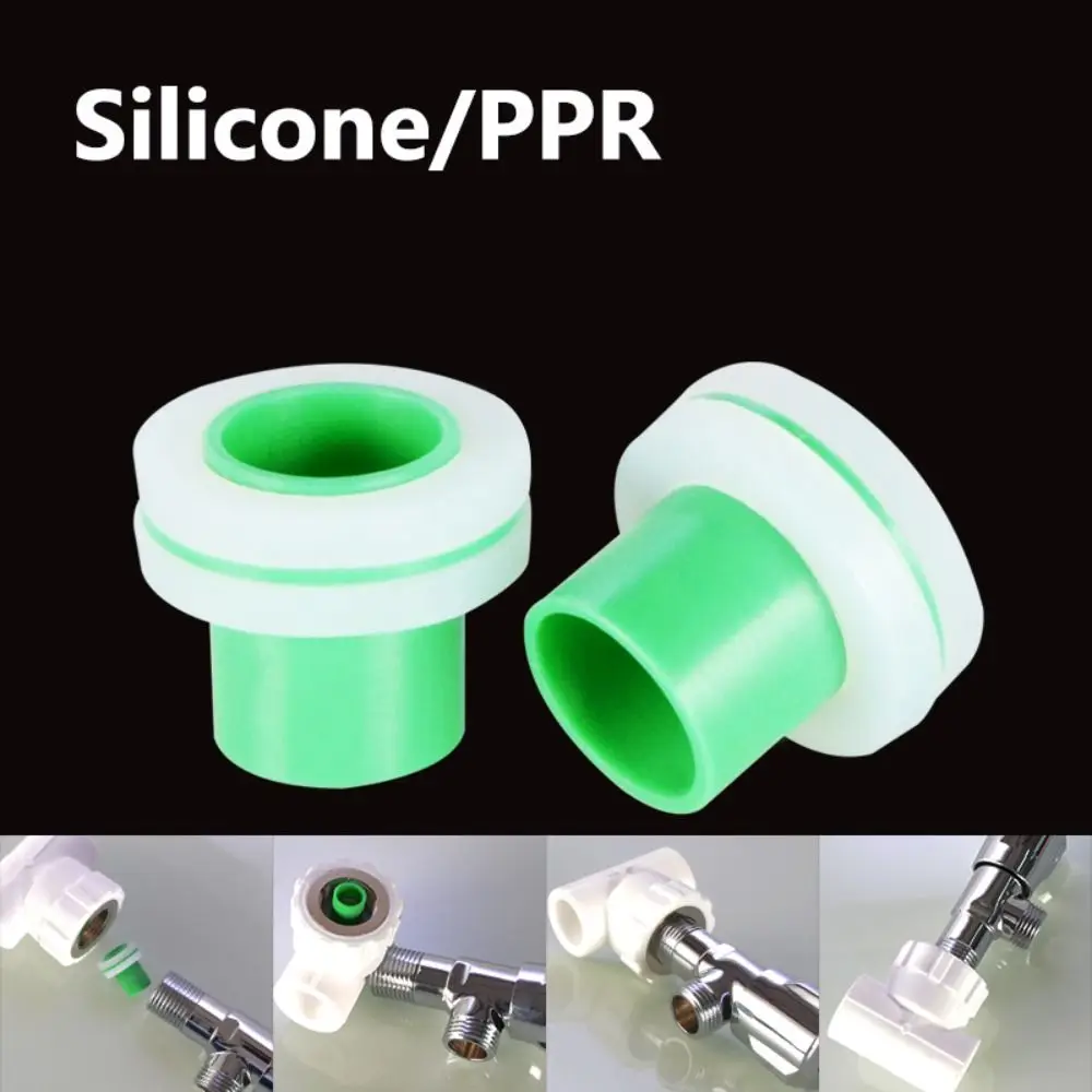 Silicone Sealing Ring PPR Pipe Plugs End Cap Plug Buckle Pad Sealing Gasket BSP Thread 4-Point 6-Point Design Triangle Valve