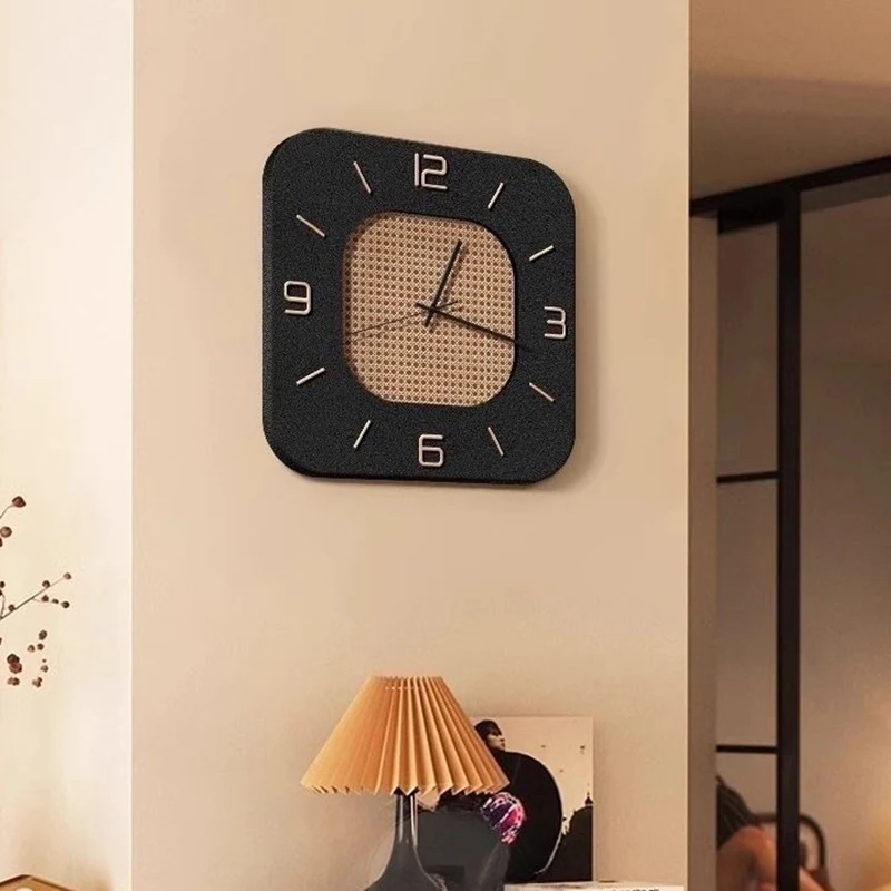 Retro Wall Clock Modern Living Room Luxury Wall Led Watch Nordic Minimalist Clocks Bedroom Silent Clock Interior Ornaments