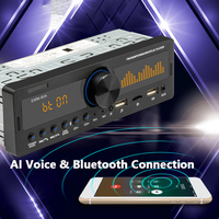 Car MP3 Player 1DIN Car Radio Stereo Audio Bluetooth AM FM SD USB Classic Stereo Audio Playe APP Remote Control 60Wx4