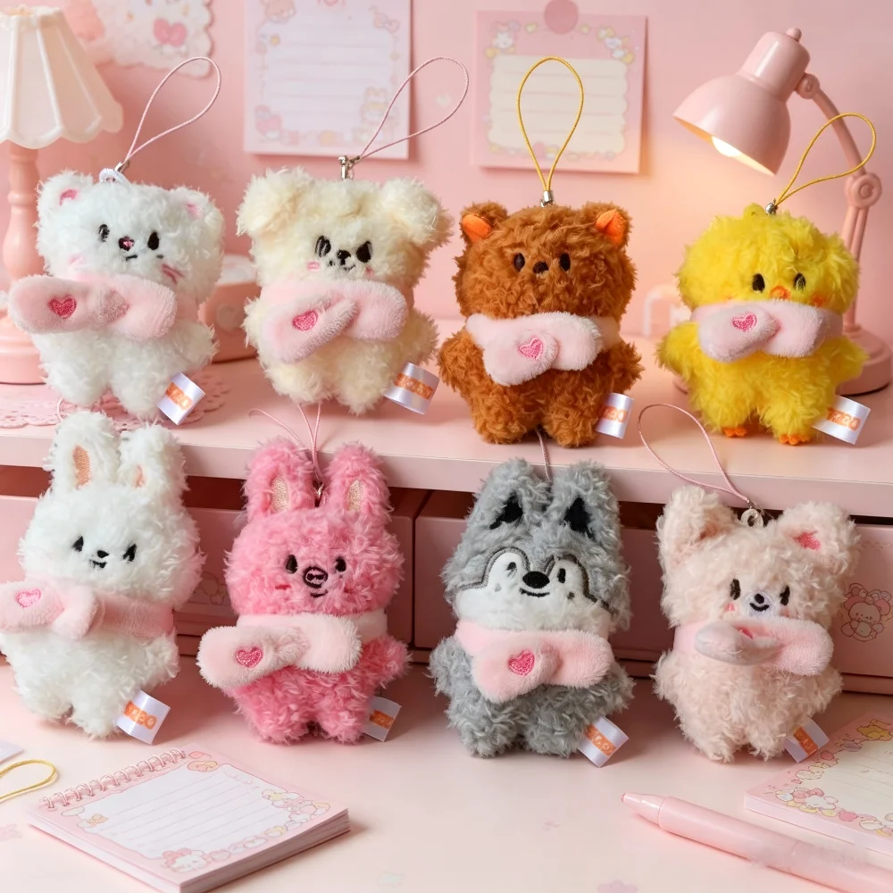 

Новая плюшевая мини-кукла SKZOO Stray Kids, брелок-подвеска для рюкзака, милый подарок