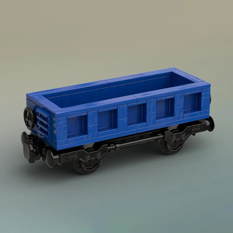 

MOC Open Cargo Wagon,Small Gondola， Train, city train, double axle hopper car, children's toys, building blocks, Christmas gifts