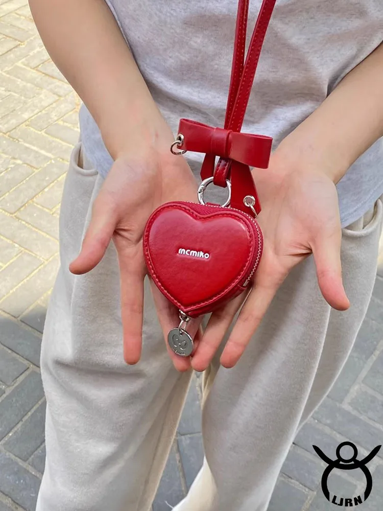 

2025 New Y2k Necklace Heart Coin Purse Pendant Cute Trendy Sweater Chain Neck Accessaries for Women Girl Jewelry