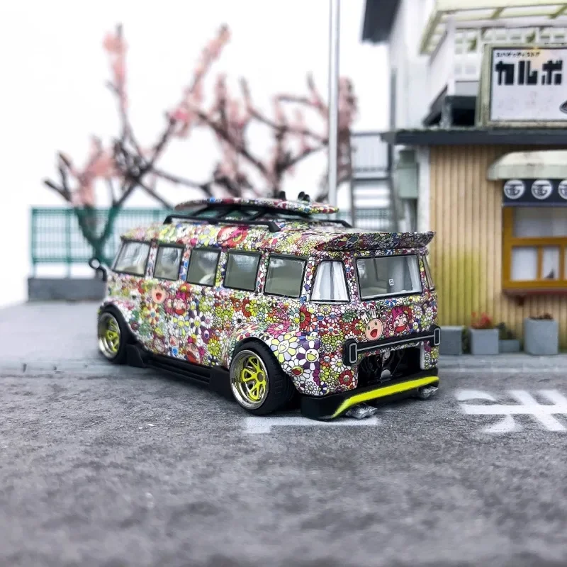 Liberty64 1/64 Volkswagen T1 Van Kombi Legering Motorvoertuig Diecast Metalen Model Geschenken