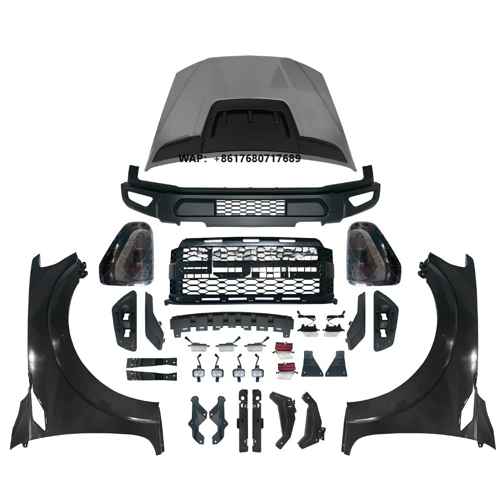 

High Quality Auto Body Kit 2012-2021 Ranger Accessories T6 T7 T8 Car Bumpers for Ranger Upgrade F150 Raptor Bodykit