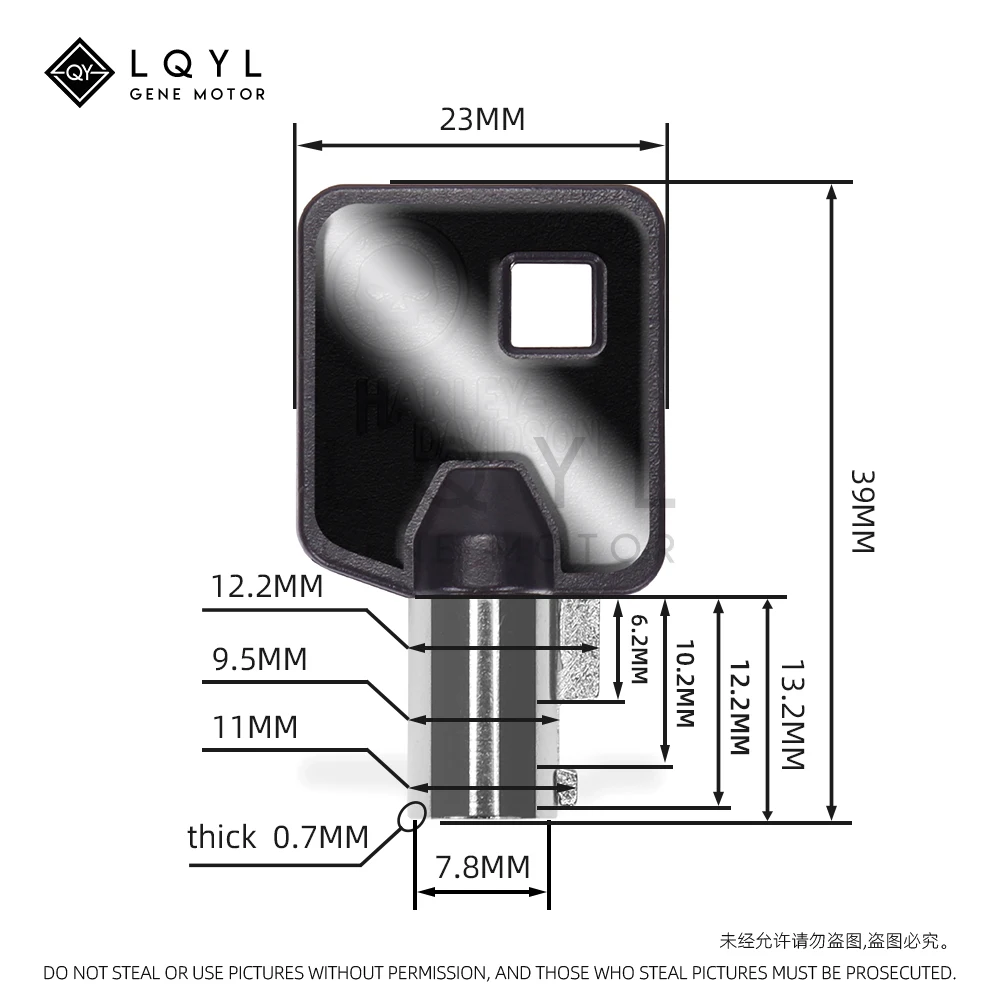 3Pcs New Blank Key Replace Keys For Harley Touring Street Glide Road Glide Road King Dyna Softail Fat Boy V-Rod XL 883 1200 X4