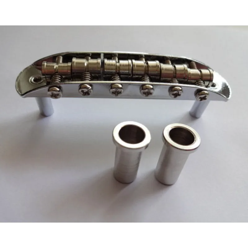 For JM JazzM Guitar Bridge Adjustable Threaded 6 String Saddle Electric Guitar Part Stringed Instrument Accessory