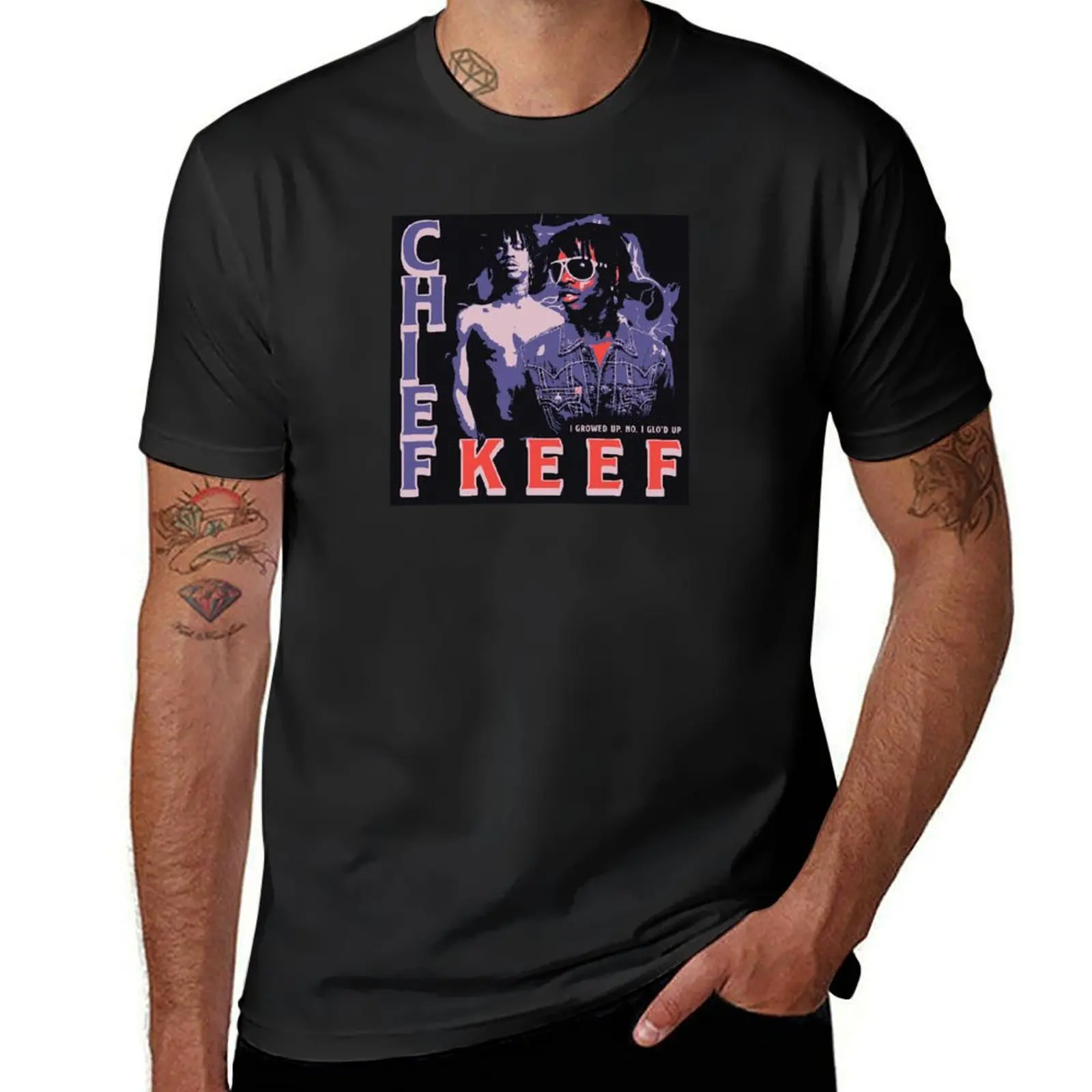 Vintage Chief Keef Tee Shirt T-Shirt funnys animal prinfor boys kawaii clothes mens big and tall t shirts