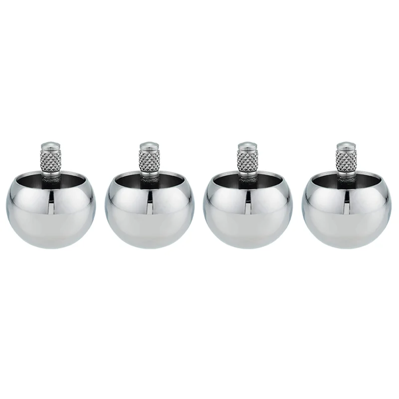 

M15K-4X Tippe Top Metal Flip Over Top Stainless Steel Spinning Top Amazing Gift, Silver