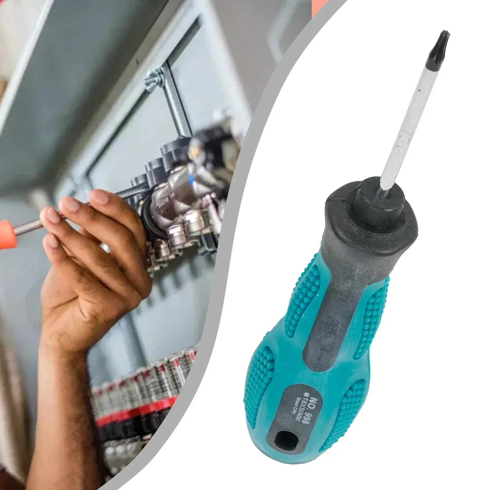 1pc T6-Torx Screwdriver Magnetic Anti-Slip Handle Screwdriver For Electronic Products Home Appliances Furniture Repaire Tool