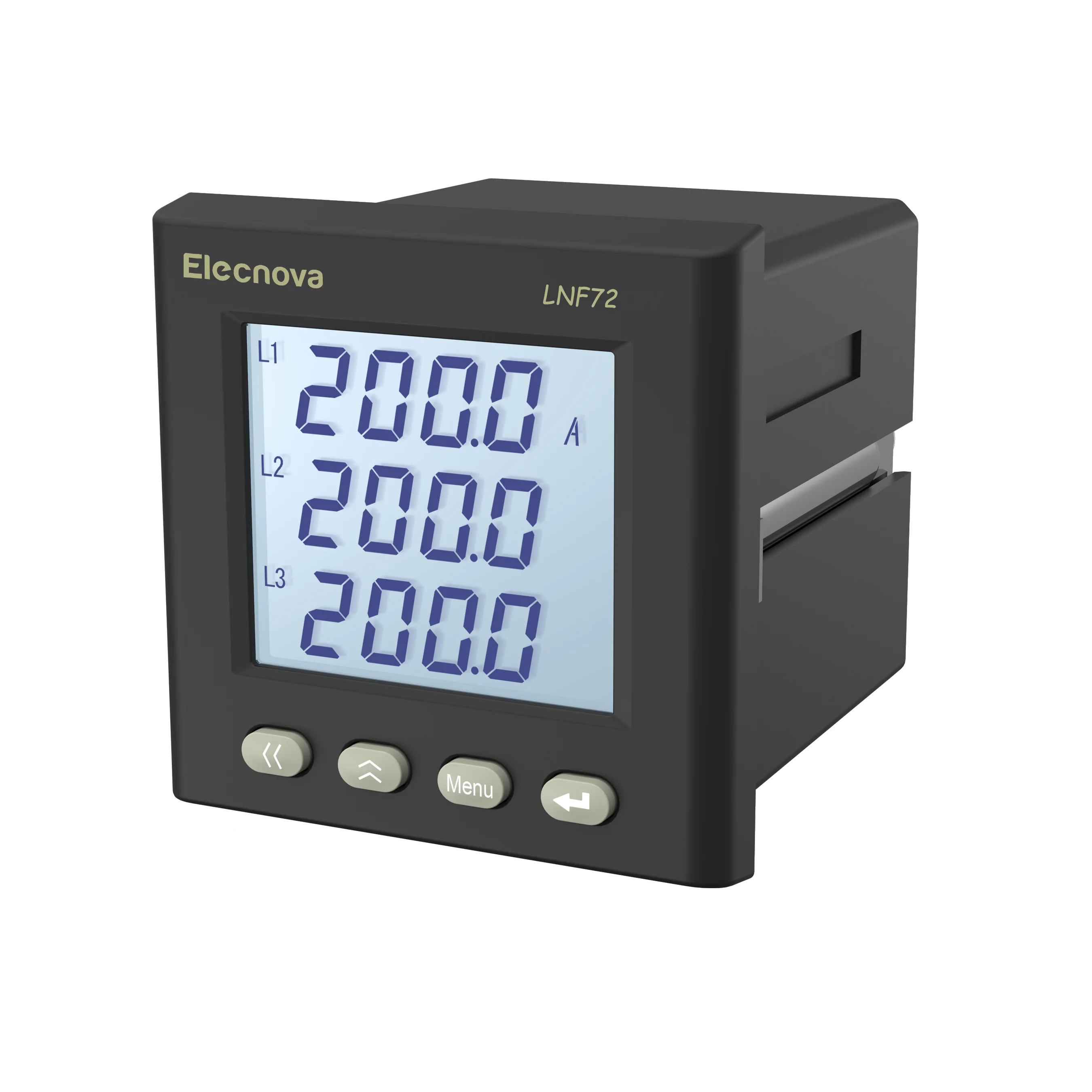 Elecnova basic measuring 3 phase LCD display 96*96 cheap feeder multi function power meter