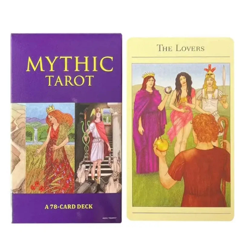 

78 Pcs The New Mythic Tarot Deck 10.3*6cm Adult English Card Playing Cards Fate Games Colorful Box Board Game