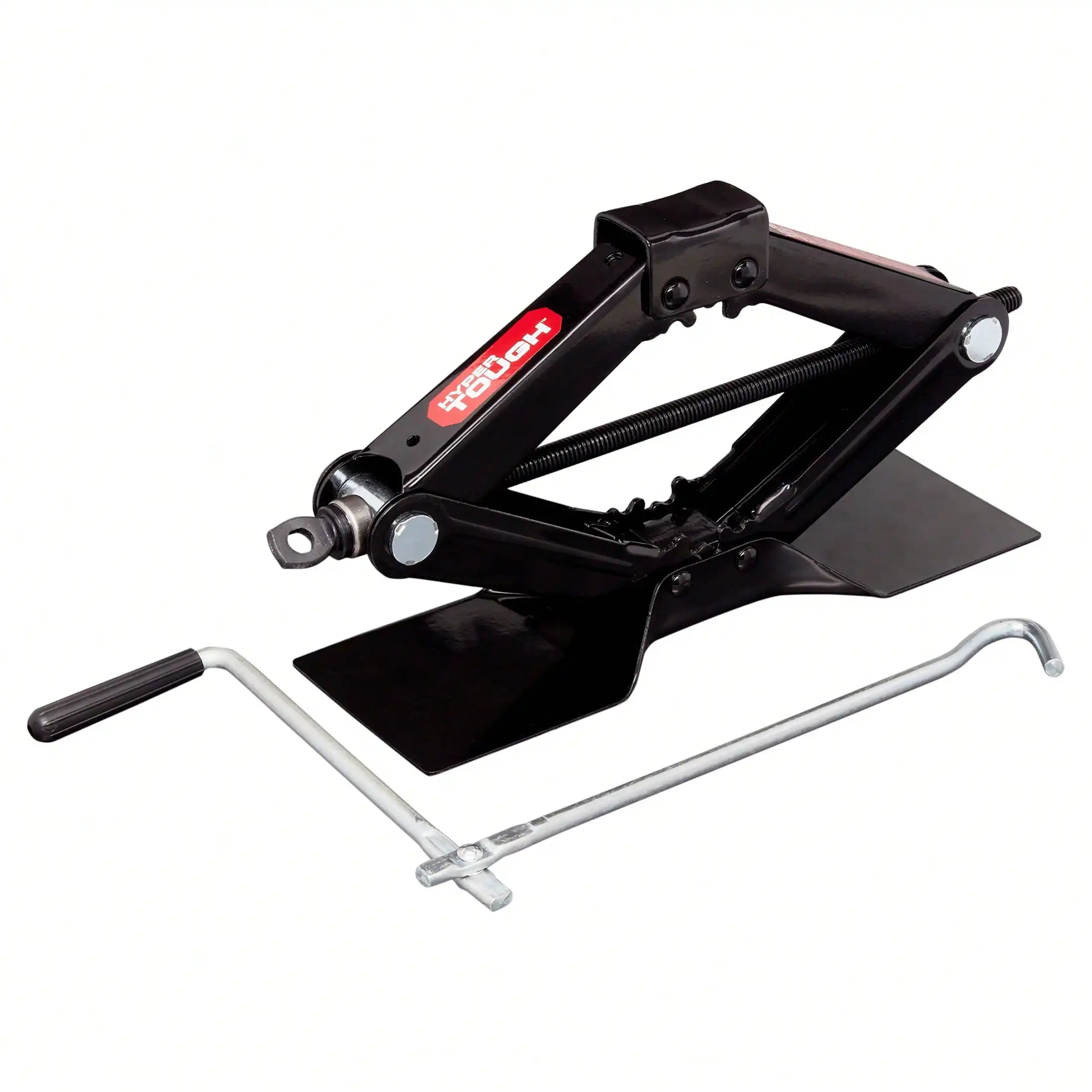 Lifting scissor jack, 1.5 ton, black Capacity 3,000 lbs Lifting range: 3.75" to 15-3/8"