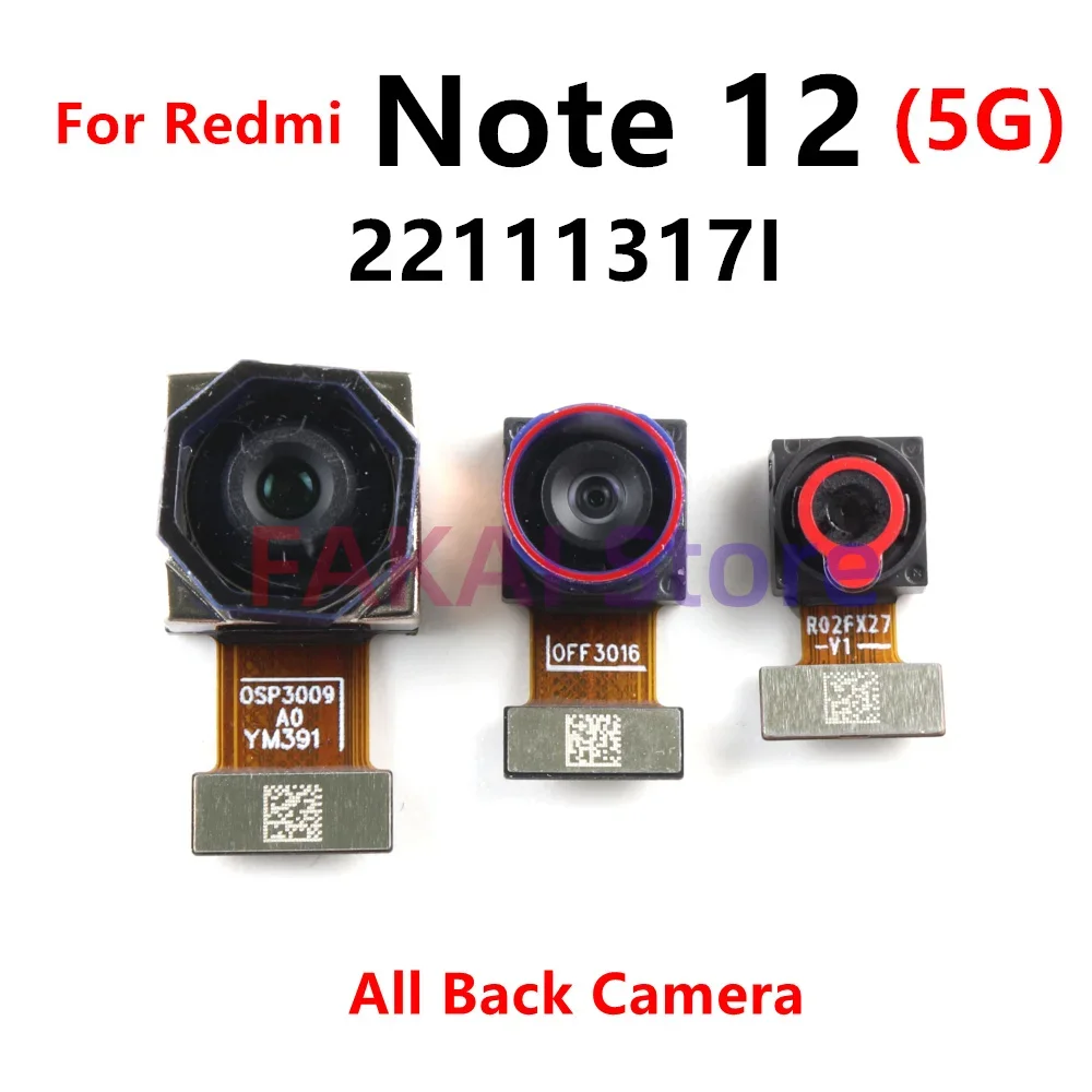 샤오미 레드미 노트 12 프로 / 12 프로+ 노트12 울트라와이드 매크로 카메라 모듈 플렉스 케이블 전후면 카메라