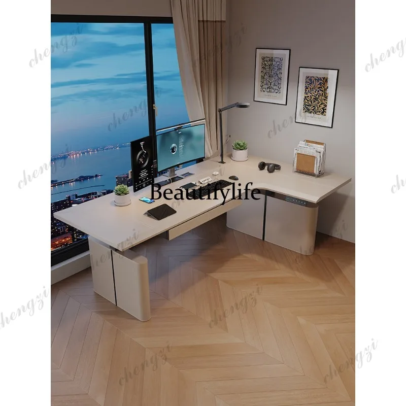 Corner Electric Lifting Table Corner Computer Home Learning Desk Office E-sports Desk