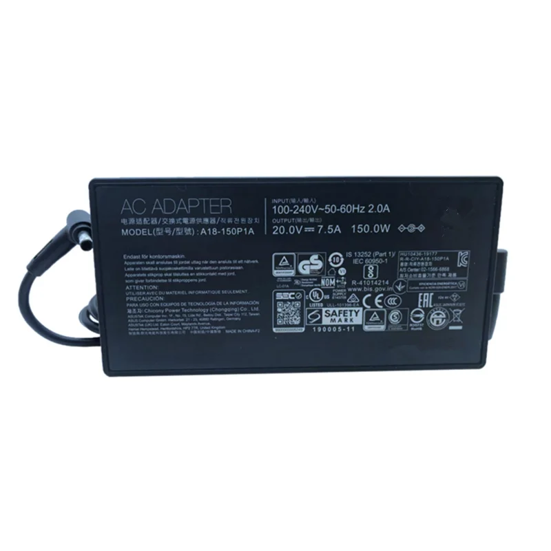 A18-150P1A 20V 7.5A AC Adapter ADP-150CH B Charger for Asus F571GT X571G TUF GAMING A17 FA706II_FX GL731GT-BB7 Laptop