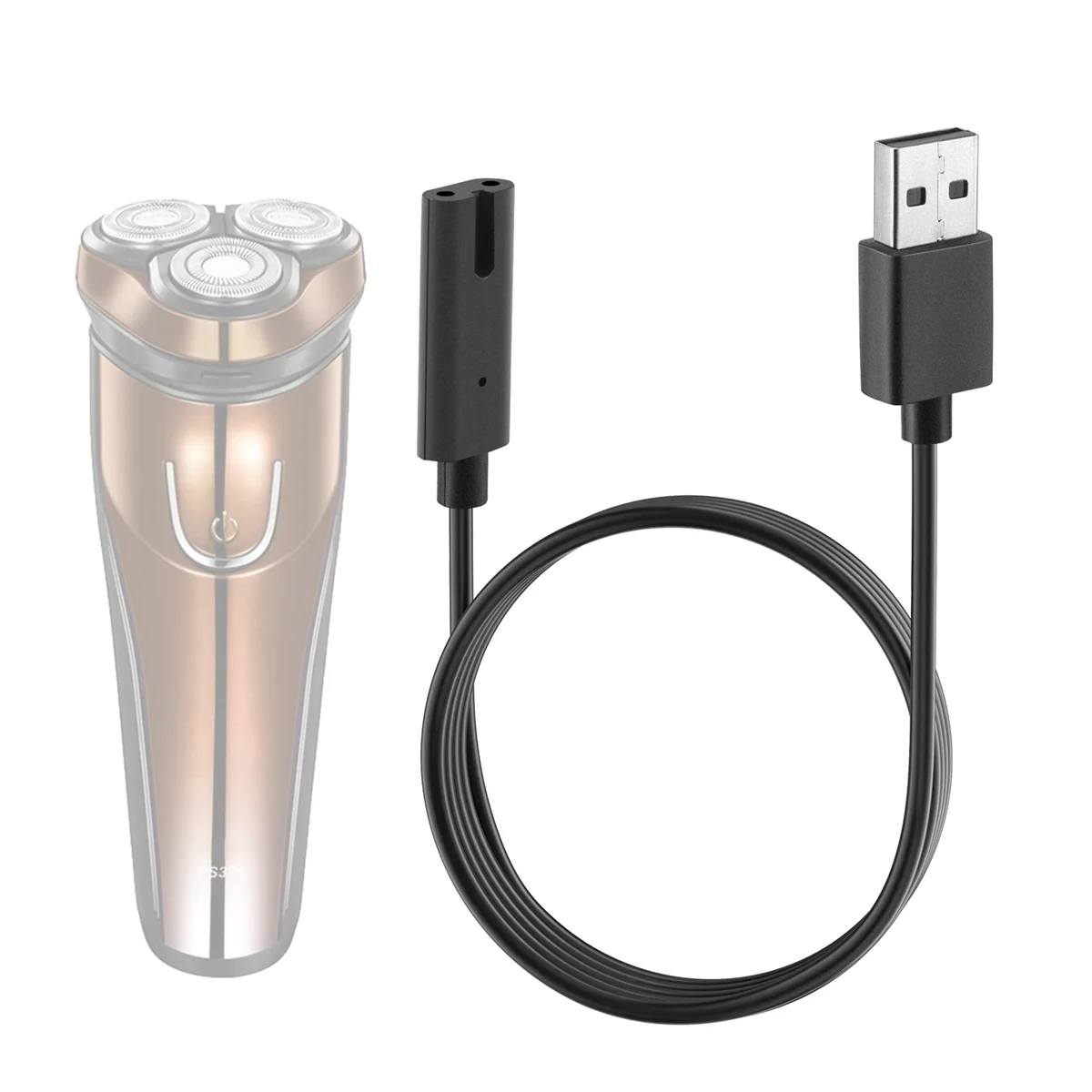 FLYCO-USB Cabo de carregamento, Adaptador de alimentação Shaver, Cabo de alimentação, FS371, 372, 373, 871, 339, 375, 376