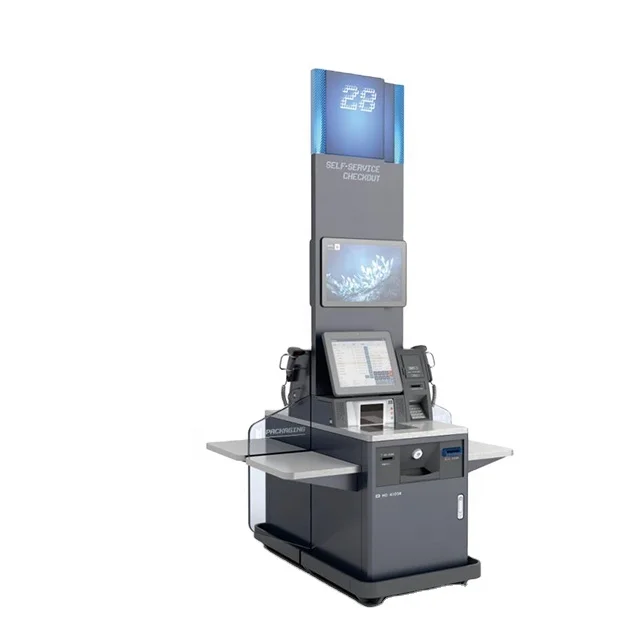 reader scanner printer cash  acceptor Supermarket self service payment checkout machine Kiosk POS machine card