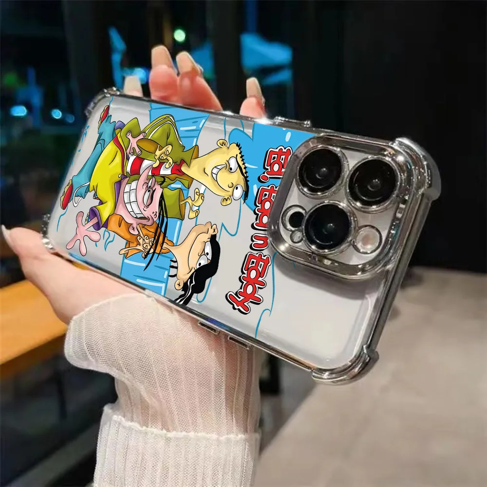 حافظة لهاتف آيفون 16e 16 15 14 13 12 11 Pro Max X XR XSMax 7 8 6 Plus مضادة للسقوط