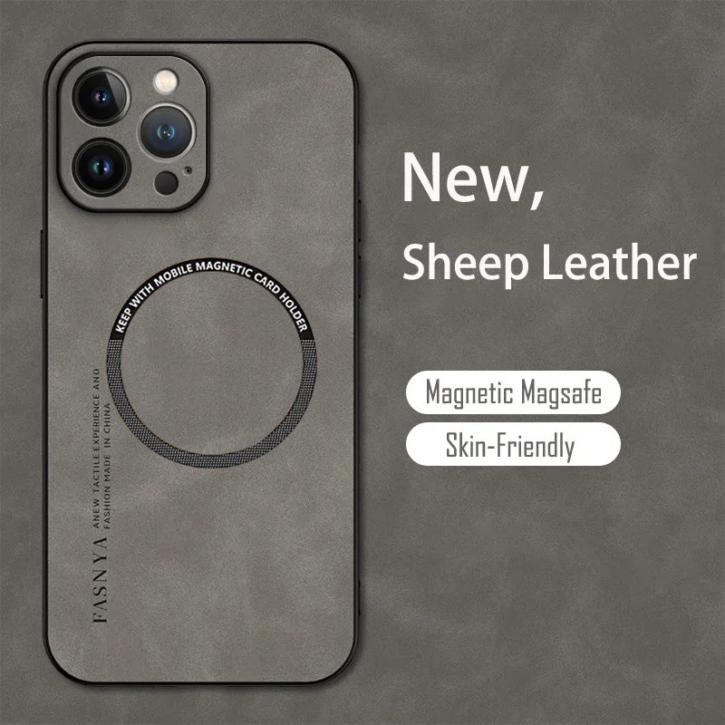 Vintage Magnetic Leather iPhone Case 1