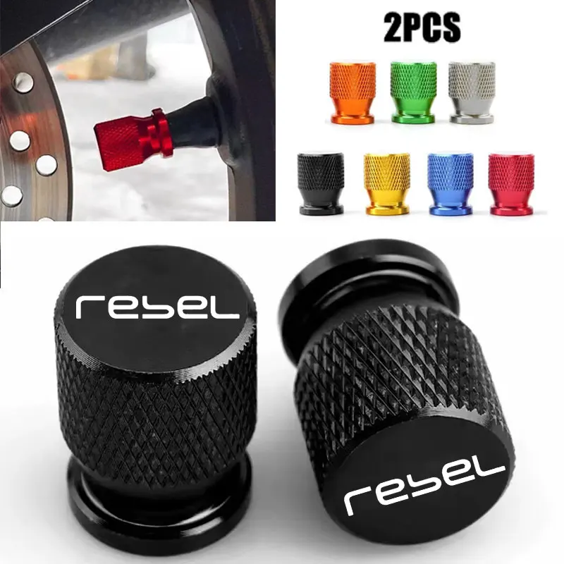 Motorcycle Accessories Tire Valve Caps Stem Cover Plug For Honda Rebel 300 Rebel 500 CMX Rebel300 Rebel500 Rebel1100