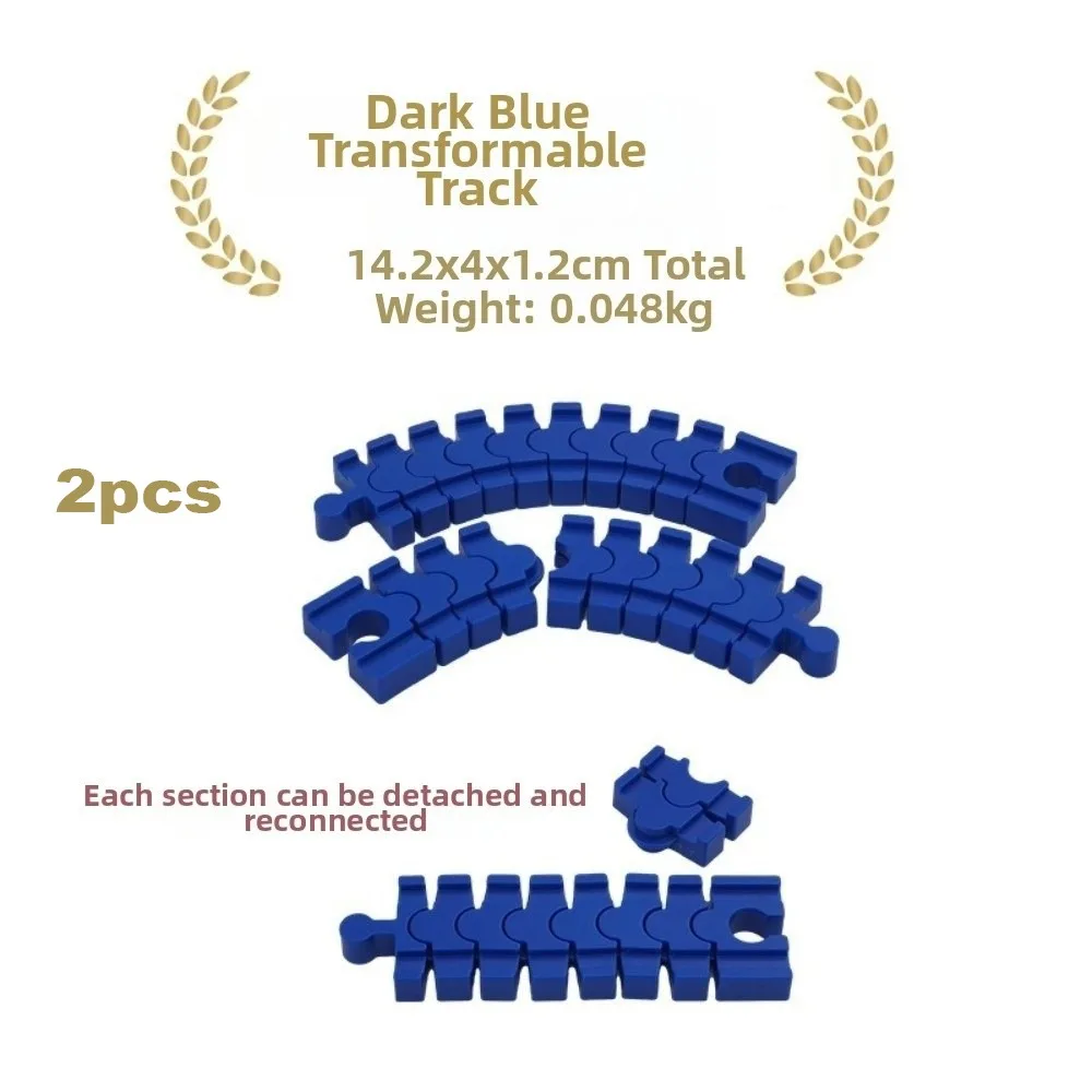 Plastik-Eisenbahnschienen-Zubehör Flexibles Buntes Design Eisenbahnschienen Y-Schienen Transformierbare Schienen für Hape LILLABO