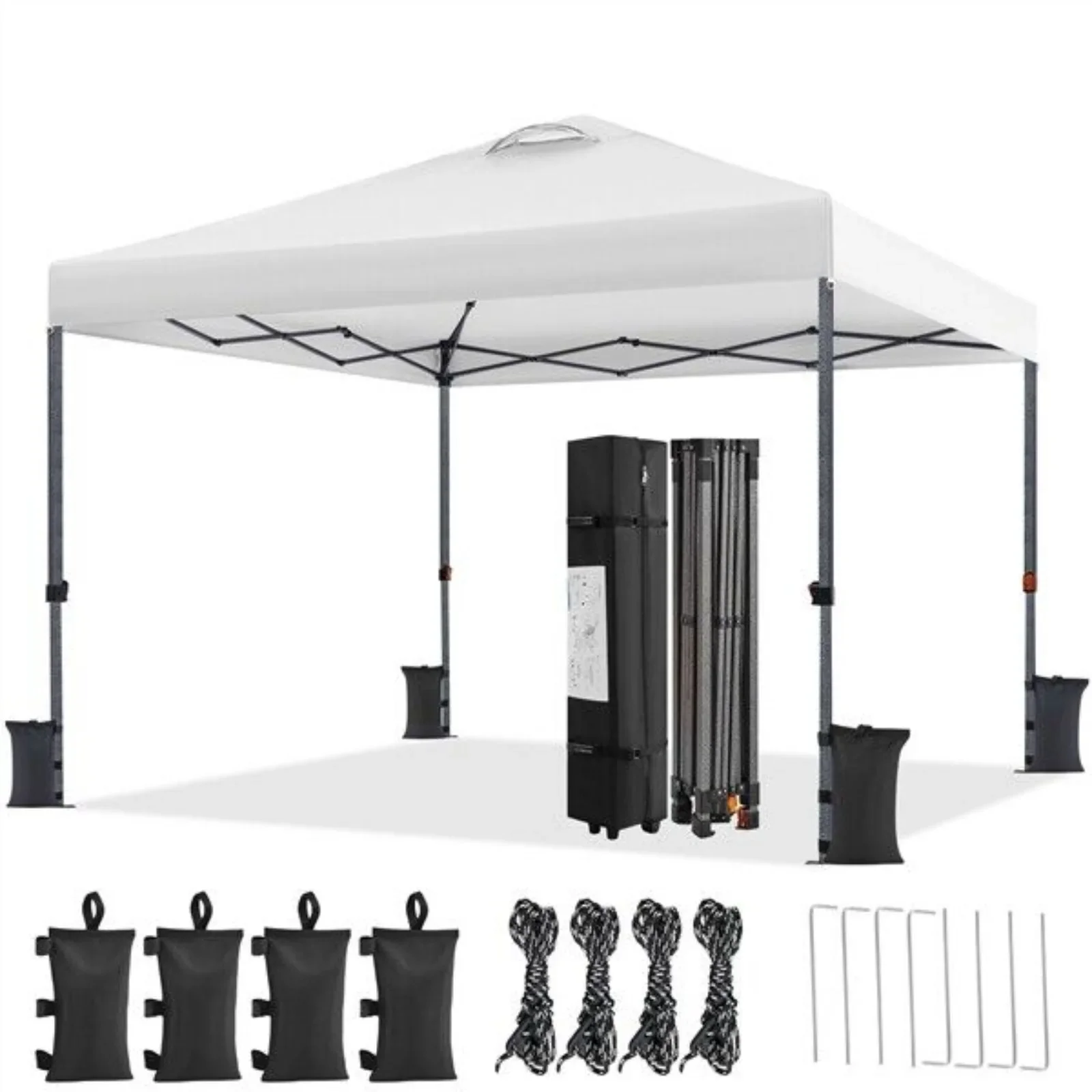 US Pop Up Canopy Tent Heavy Duty 10x10 Instant Portable Canopy Tent w/Vent Sandbags