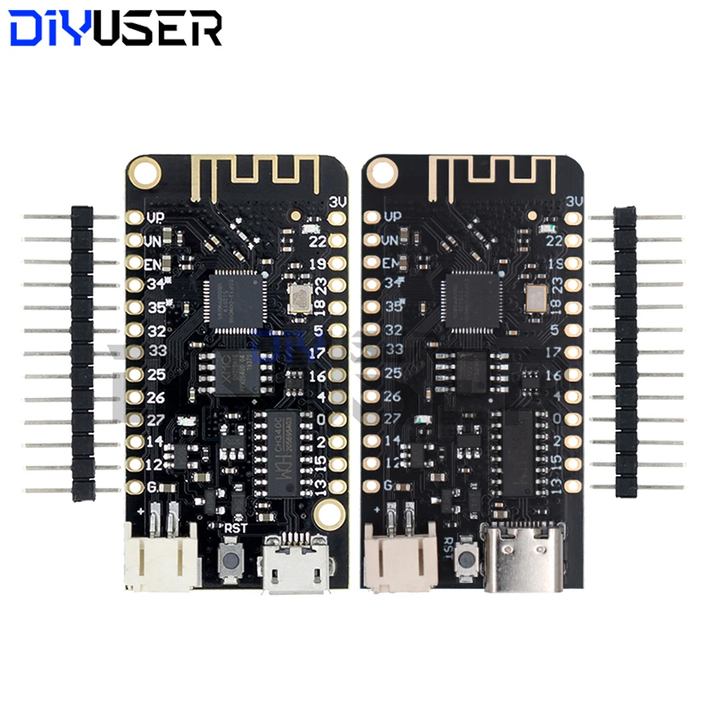 لوحة تطوير ESP32 WiFi + Bluetooth، فلاش 4 ميجابايت CH340C Type-C USB متوافقة مع Arduino IDE وMicroPython لمشاريع IoT
