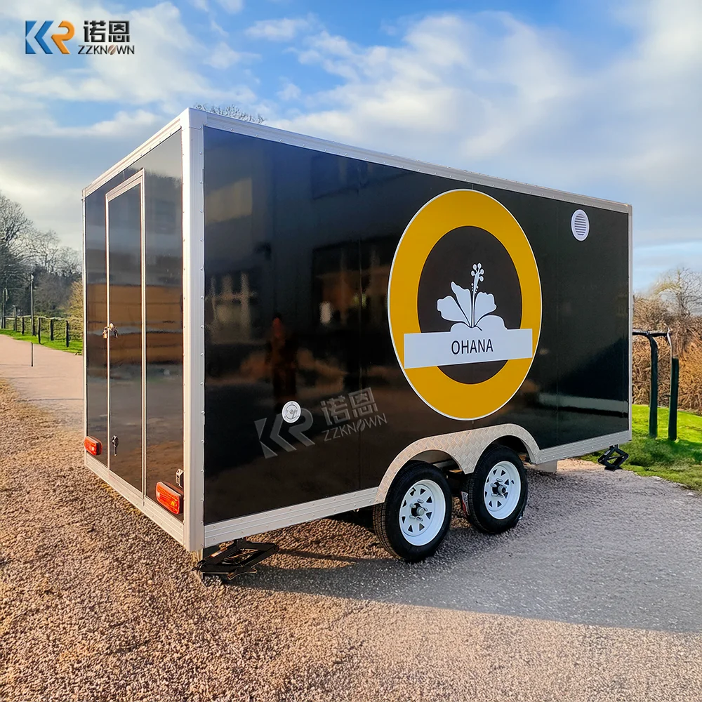 

Мобильный фудтрак-прицеп для продажи пиццы, мороженого, сахарной ваты с логотипом