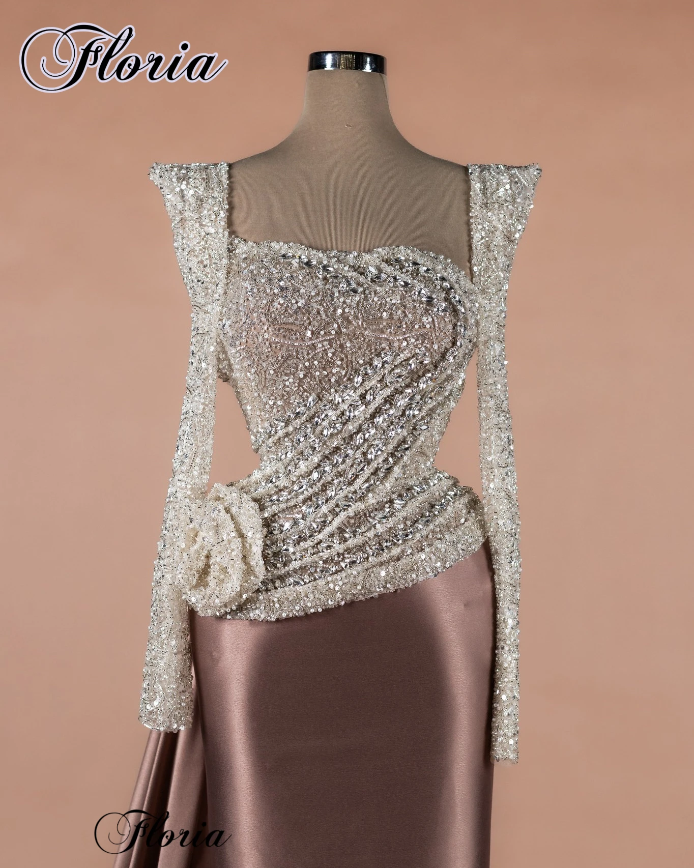 Simple Mermaid Prom Dresses For Women Long Sleeves Evening Dresses For Special Occasions Coutures Vestidos De Fiesta Customized