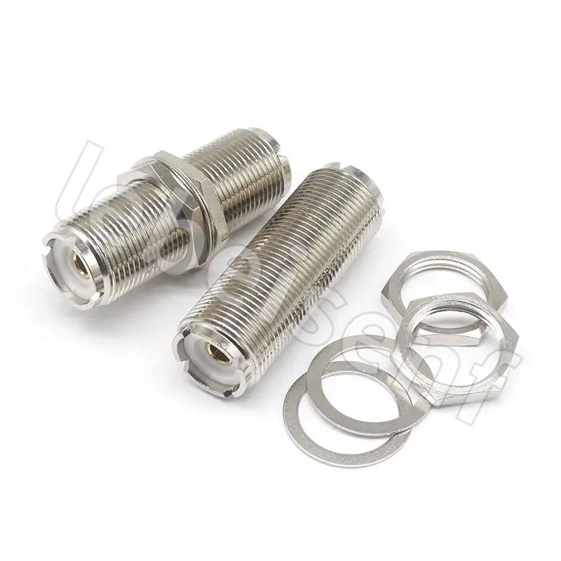 Connector UHF-KKY adapter UHF mother to UHF mother belt nut gasket all copper large quantity and excellent price