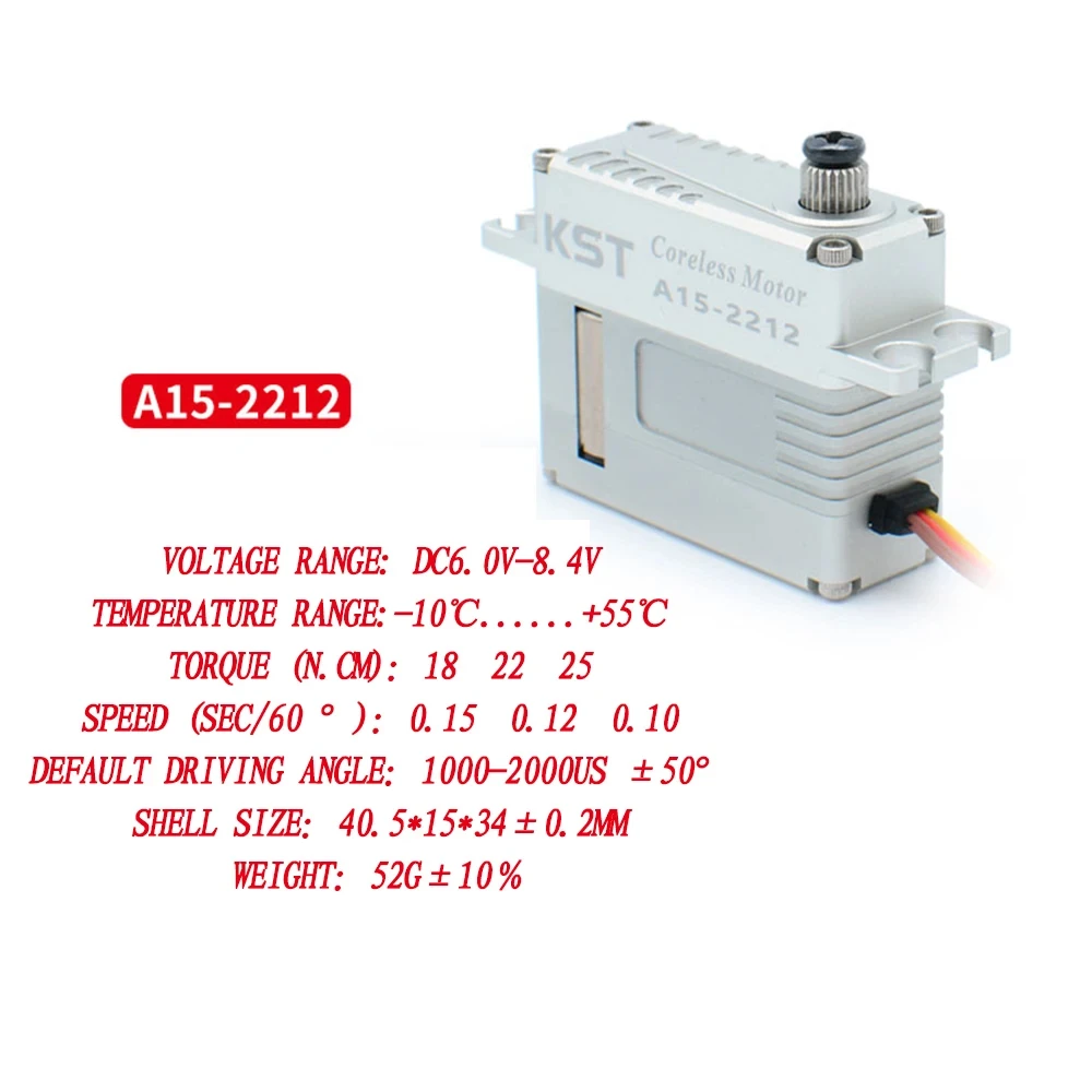 KST A20-4515/A20-3813/ A15-1810/ A15-1812/ A15-2212/A13-610 대형 토크 머신 로봇 서보 DIY 글라이더 고정익 부품용