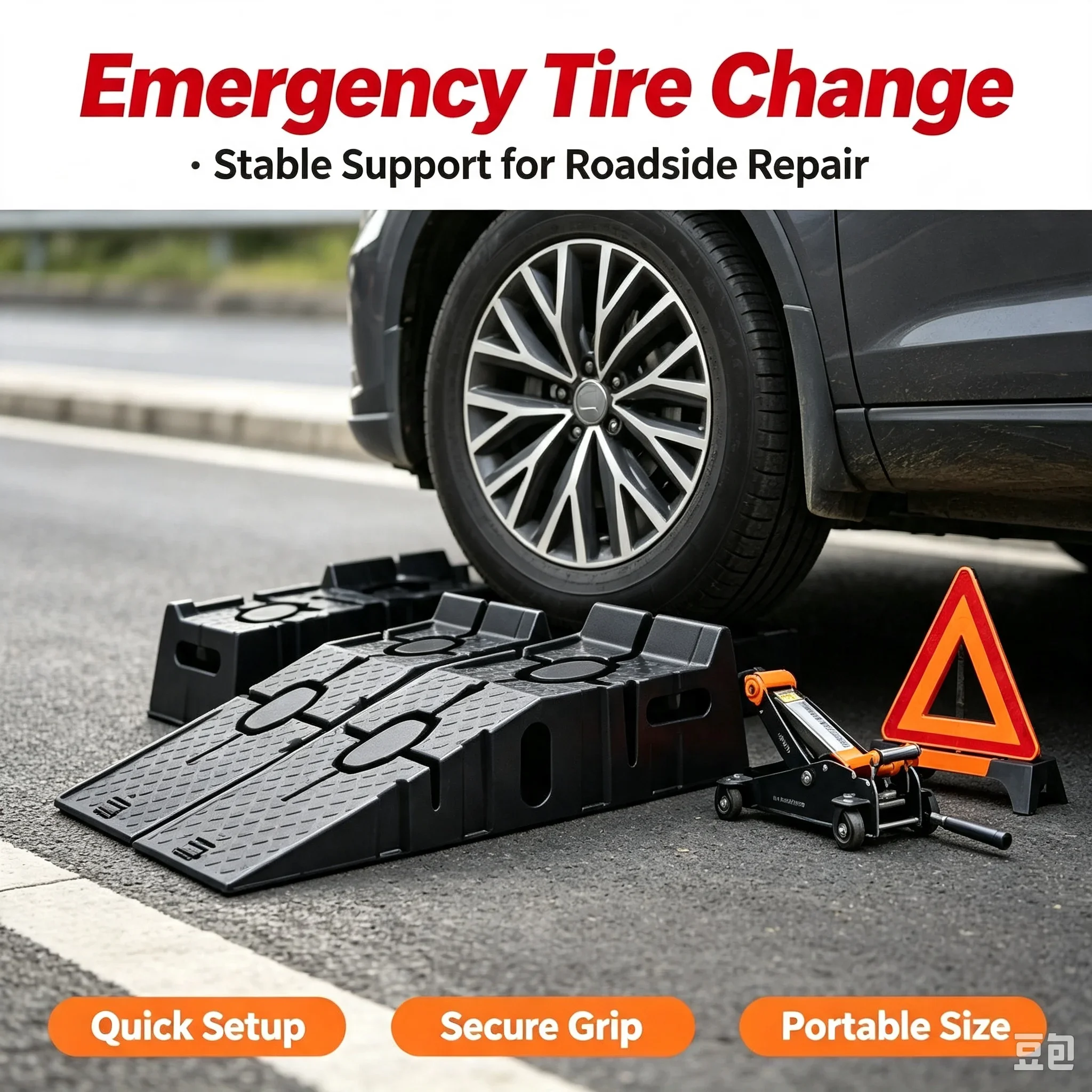 1/2pcs Auto Jack Lift Repair Ramp Heavy Duty, Antiskid Car Slope Road, Vehicle Oil Change Maintenance Bracket