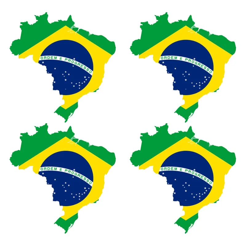 Creative Car Sticker Brazil Flag Motorcycle Accessories High Quality KK Vinyl Cover Scratches Waterproof Sunscreen Decal