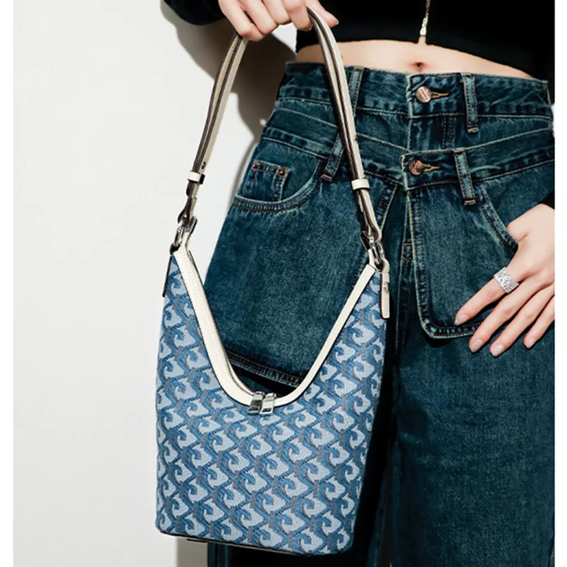 

Fashion Shoulder Bag for Women Half Moon Bag Lady Casual Purse Underarm Designer Ladies Daily Handbags Crescent Hobos Bags