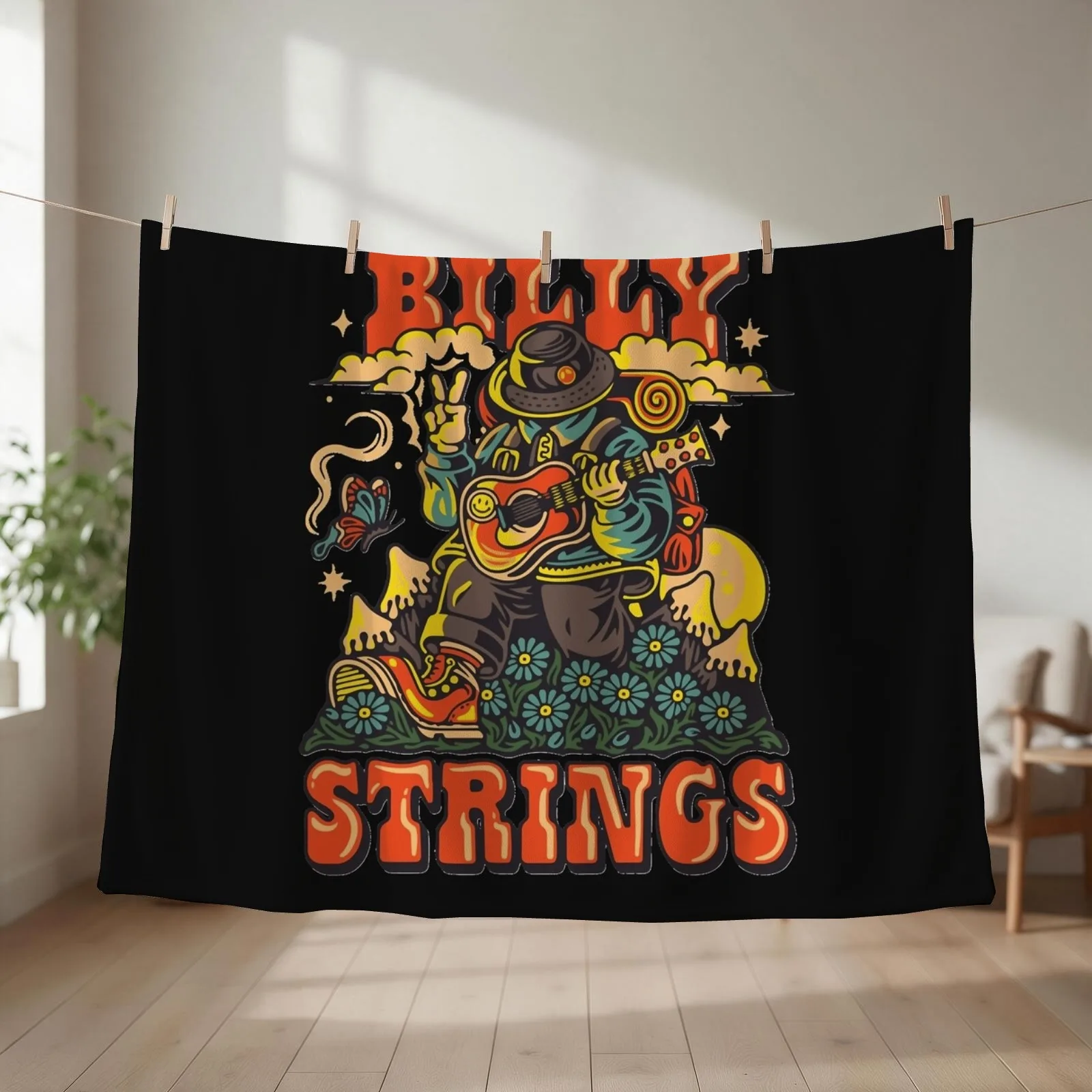 Billy strings fall winter Throw Blanket Plaid on the sofa christmas gifts Heavy For Sofa Thin Blankets
