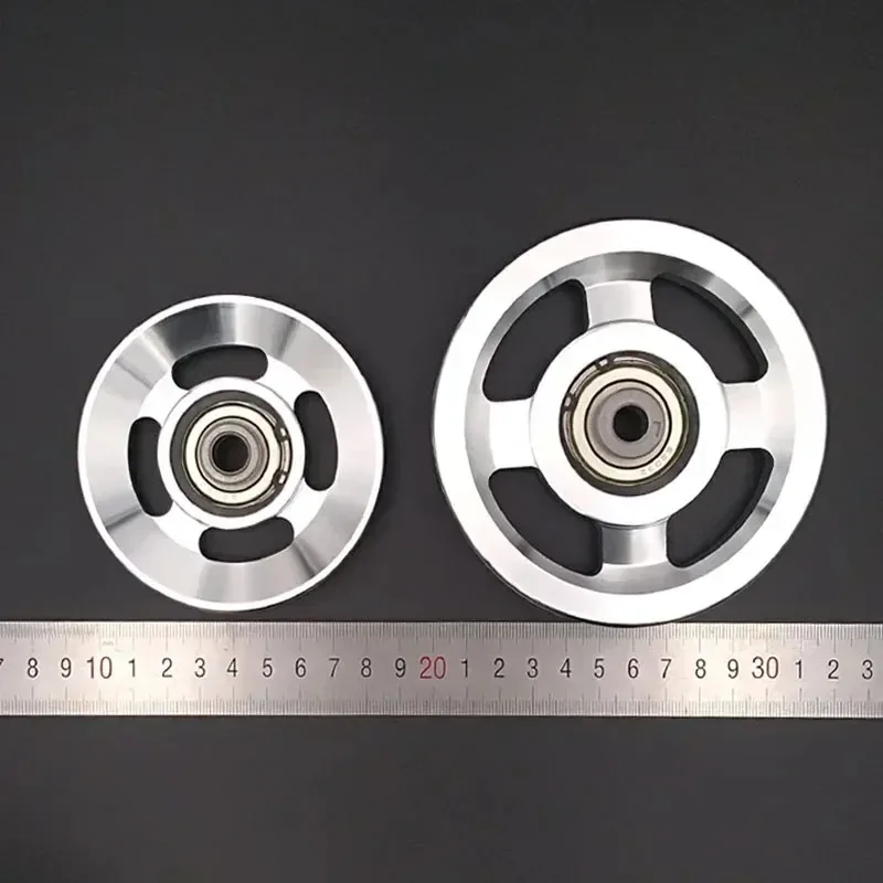 Aluminum Alloy Bearing Pulley Wheel 73/88/93/110/114mm for Industrial Transmission Equipment