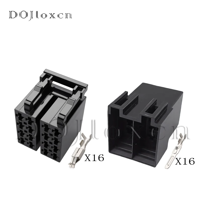 

1/5/10/20 Sets 16 Pin 3.5mm 338696-1 929092-1 Car Audio Cable Socket Automotive ISO Wire Plug Male Female Connector For VW