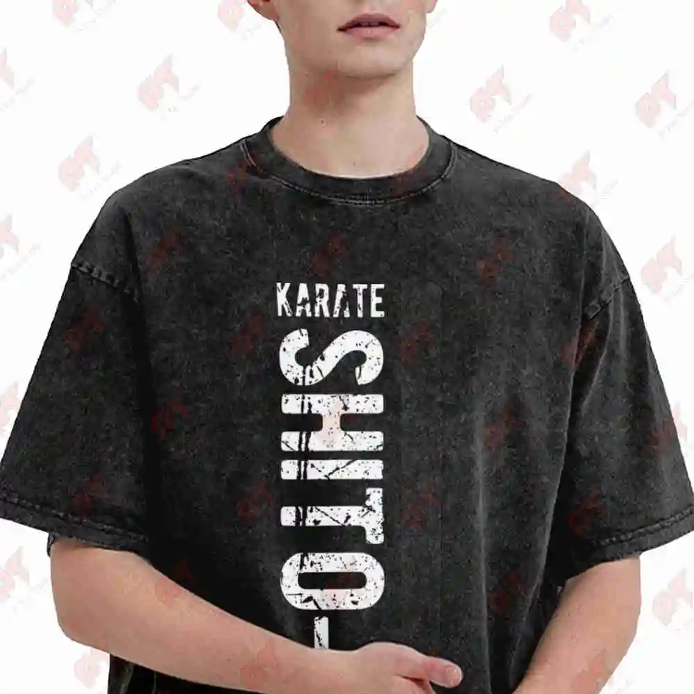Shito Ryu Karate Do Martial Art Vintage Washed Tee Pure Cotton T-Shirt