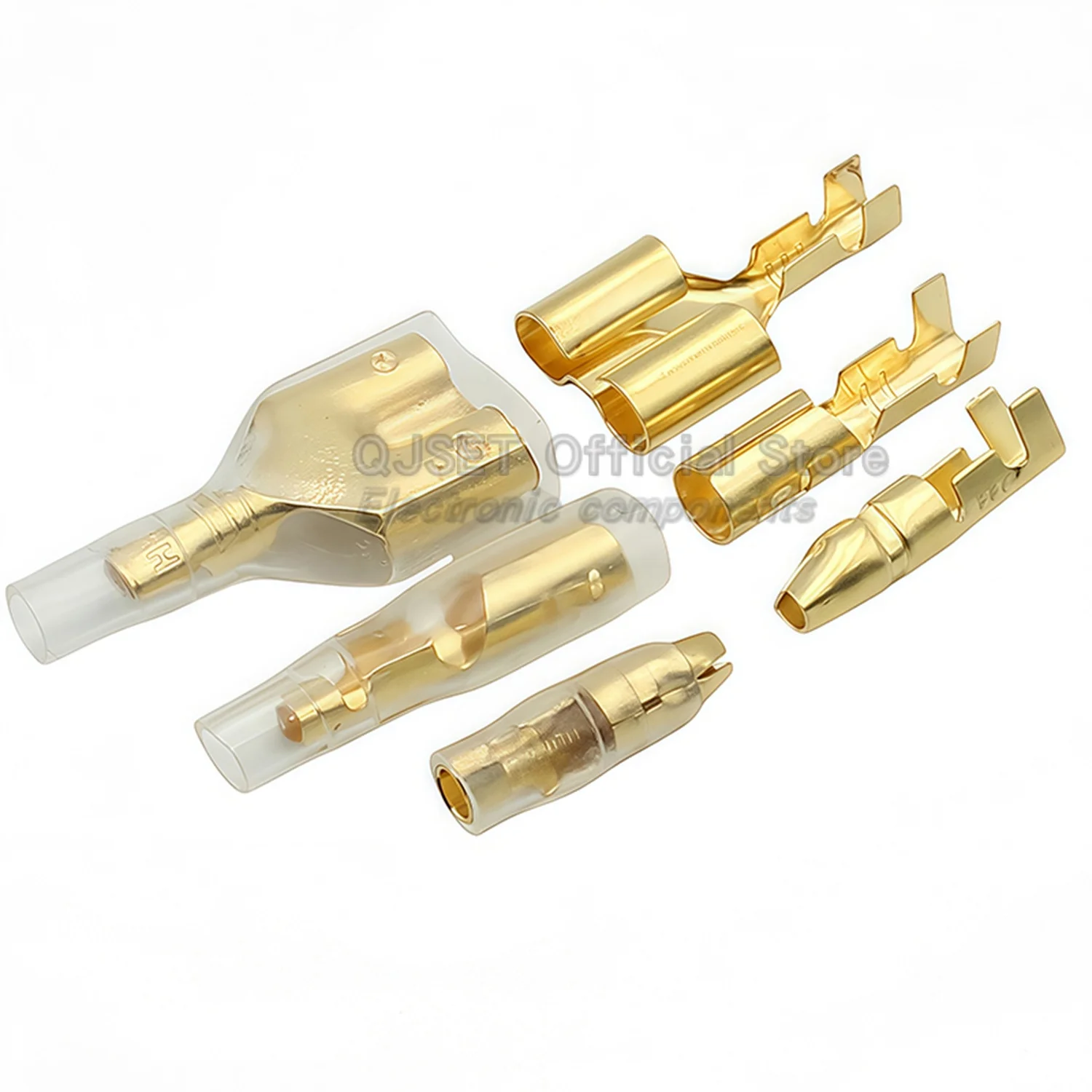 50 Set 3.5mm 4mm Bullet Crimp Terminals Automotive Wire Connector Terminals Male and Female Docking Terminals Wire Connector Set