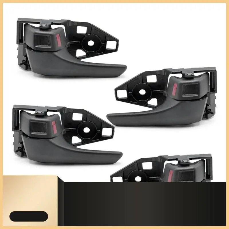 

1 Set Car Inner Door Handle Black Automotive Supplies 69205-0K100-C1, 69206-0K090-C1 For Toyota Hilux Tacoma Revo SR5 2016-2020-