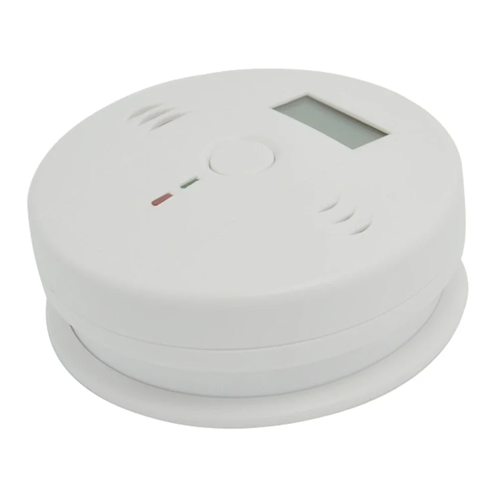 (1 PCS) LCD Display CO Carbon Monoxide Poisoning Sensor Monitor Portable and Compact Alarm Detector Home Security Stand Alone