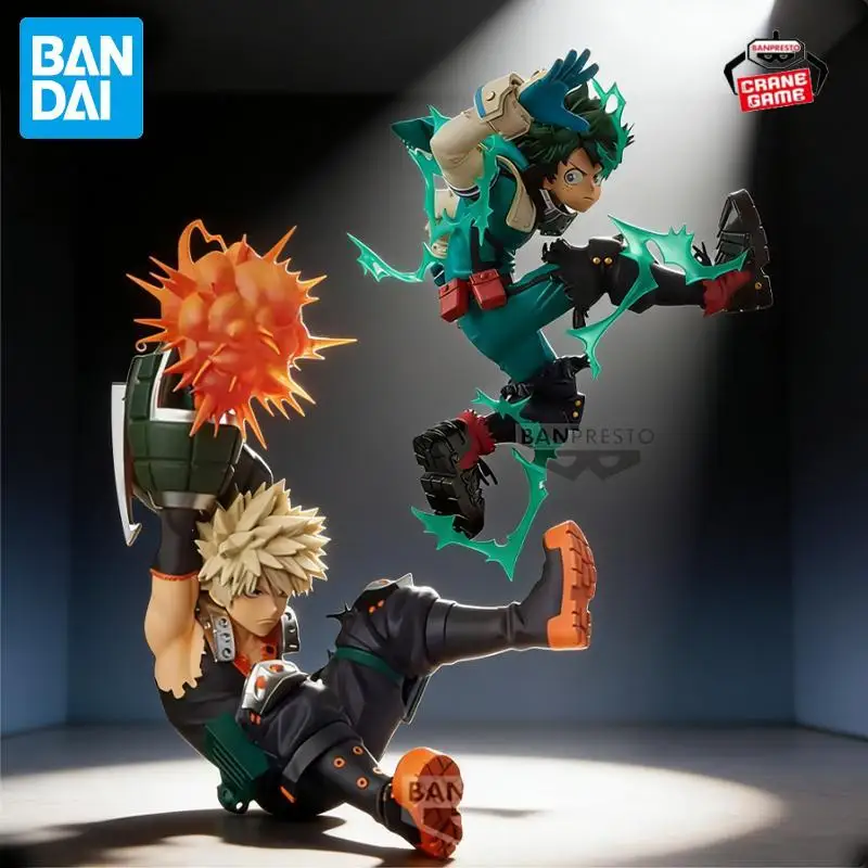 

Bandai Original Banpresto MY Hero Academia Katsuki Bakugou Izuku Midoriya Action Figures Anime Figuras Cartoon Kids Toys Juguete