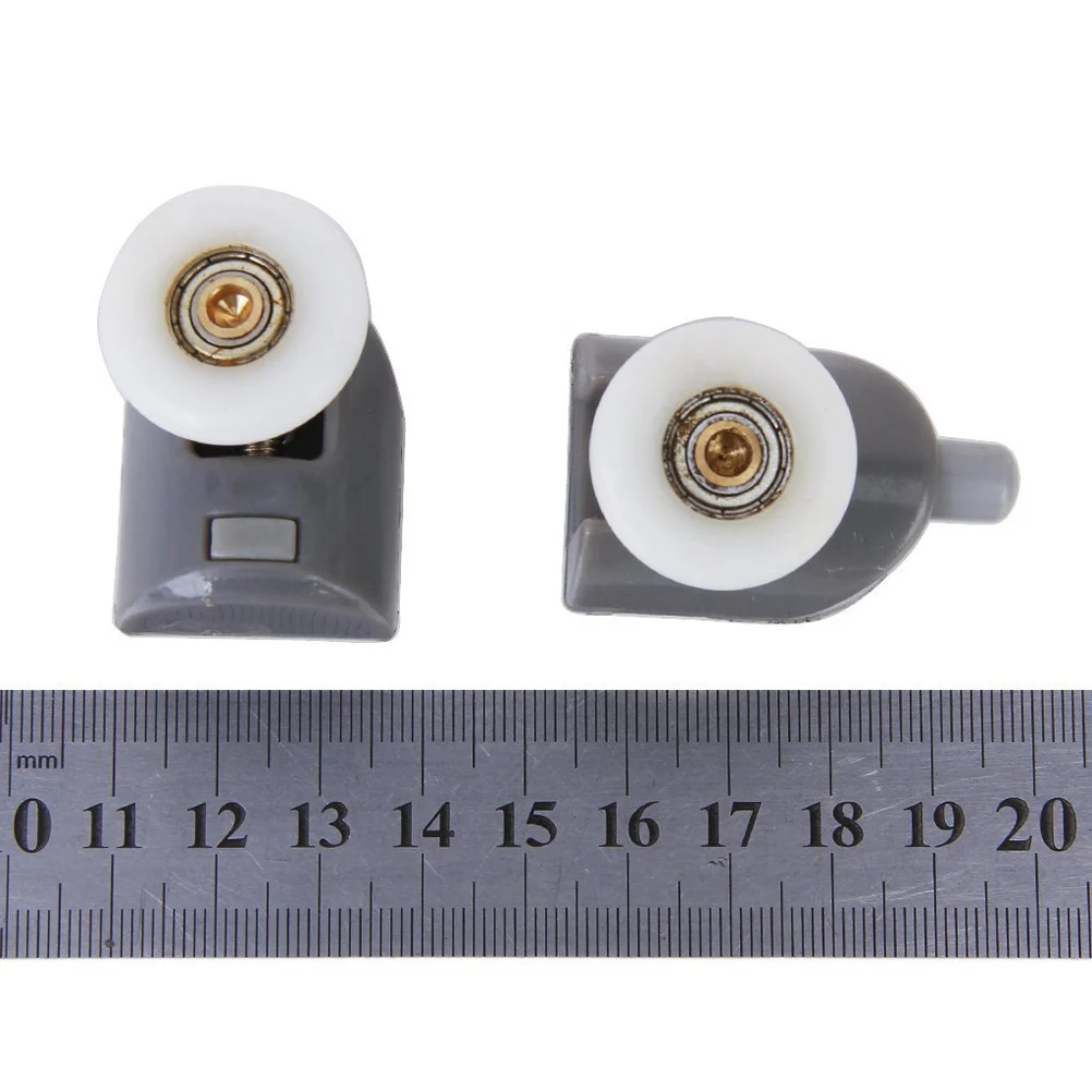 

Shower Door Rollers 25mm Wheel 5mm Thick 34mm Height ABS Alloy Replacement Glass Spring Pulley Wheel Suitable 4 8mm