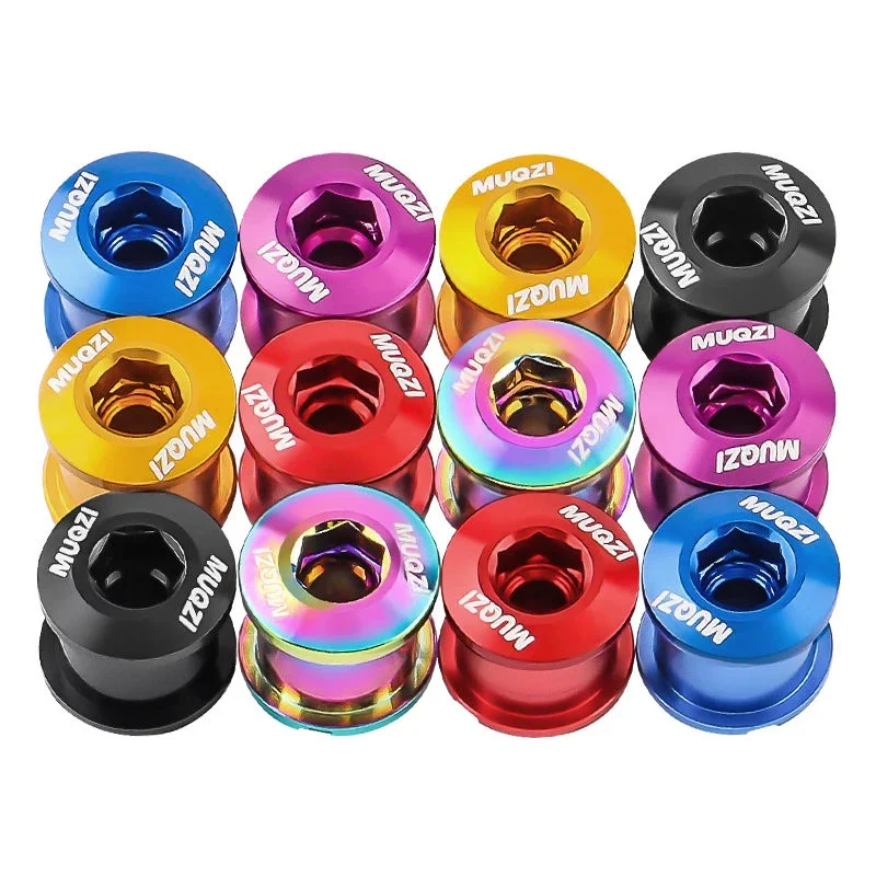 AliExpress MUQZI 5PCS chain ring bolt Single chain ring bolt Mountain MTB bicycle crank bolt 6.5mm