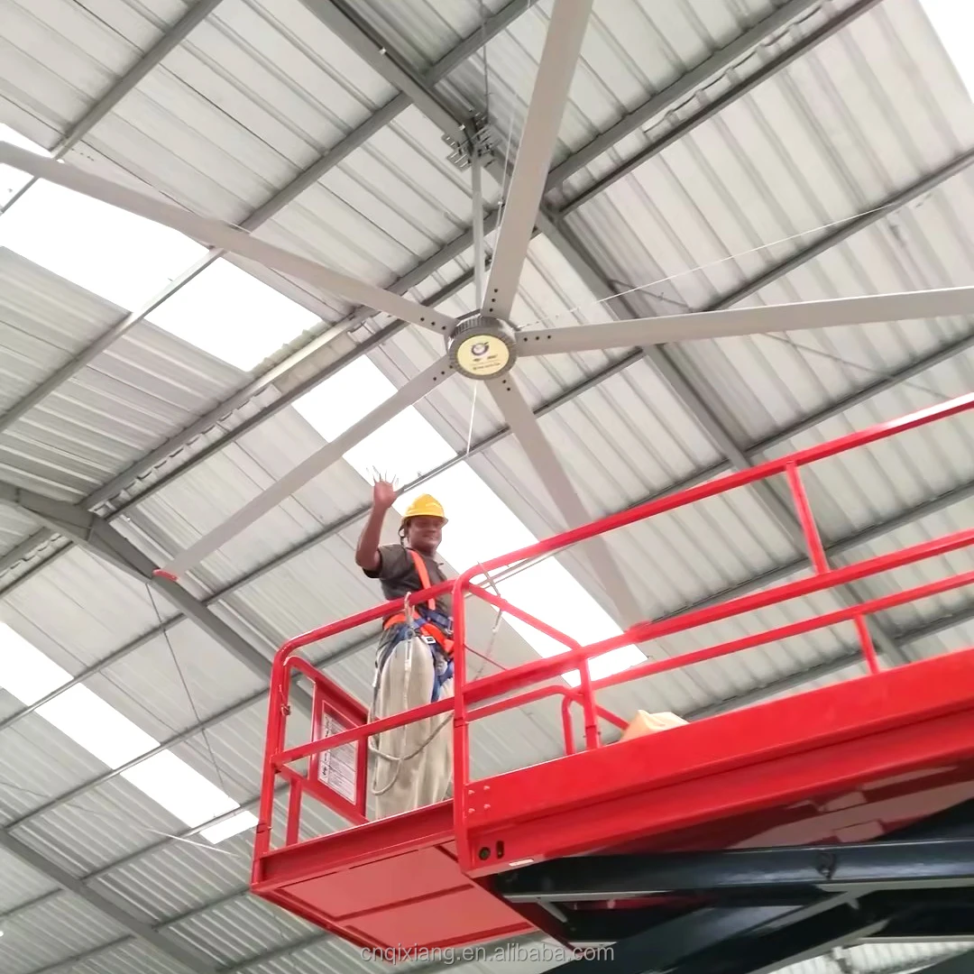 Silent Large Industrial Ceiling Fans, 10ft 12ft 14ft Big Blades Large Ceiling Fan for Factory Commercial Farmhouse