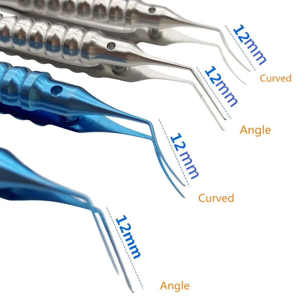 Titanium/stainless steel Capsulorhexis Forceps Ophthalmic Tweezer Ophthalmic Instrument 115mm