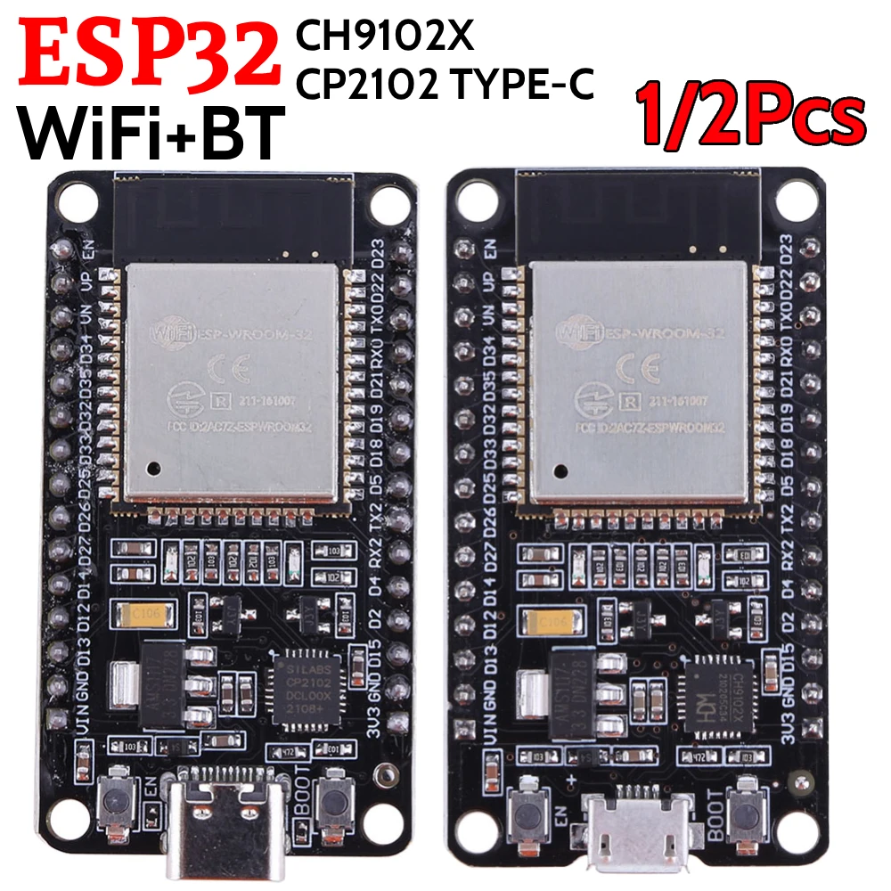 Papan Pengembangan ESP32 Modul Nirkabel Kompatibel dengan WiFi + Bluetooth Berdasarkan ESP32 Mendukung Mode STA/AP/STA+AP Konsumsi Daya Rendah