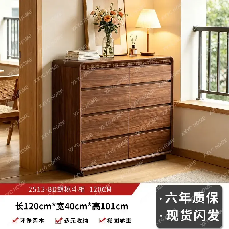 Medieval style living room chest cabinet against the wall storage drawer cabinet retro bedroom storage cabinet