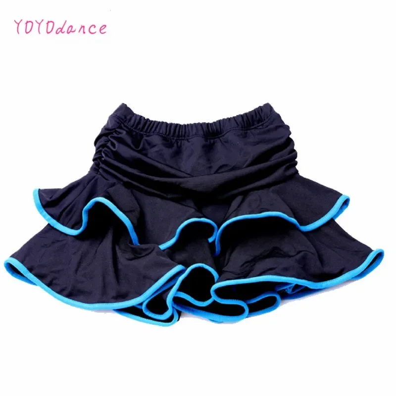 2024 New Girls Ballroom Ballet Tutu Skirt Hot Sale Chacha Rumba Jazz Dancing Dress Kids Mini Girl Latin Dance Skirts